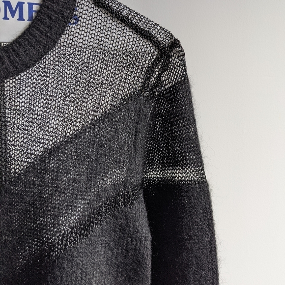 Rag & Bone black wool sweater with sheer detail - Picture 7 of 13